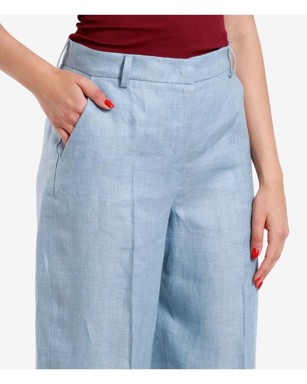 Weekend by Maxmara Blue Hose Hellblau