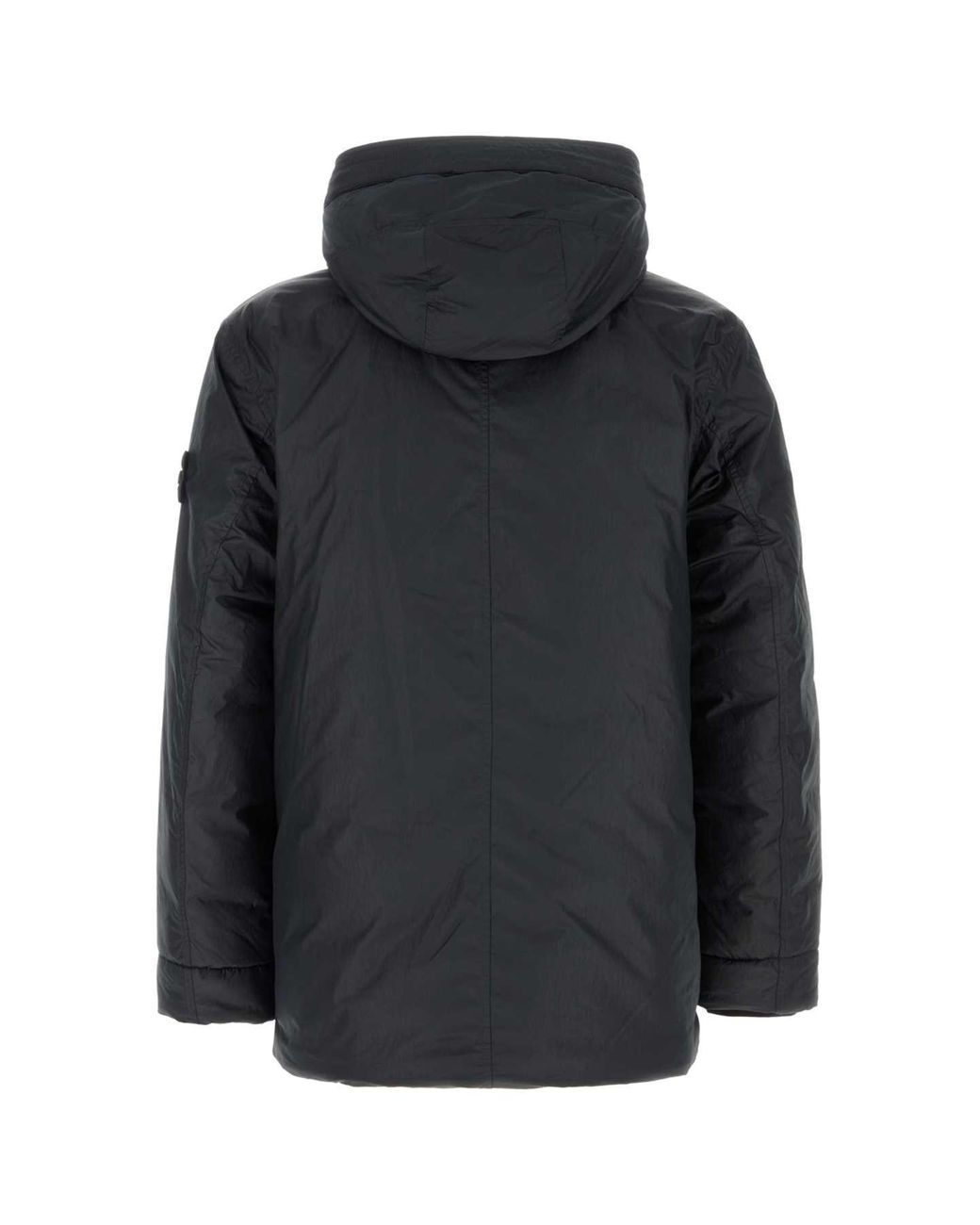 Stone Island Black Midnight Nylon And Polyester Parka