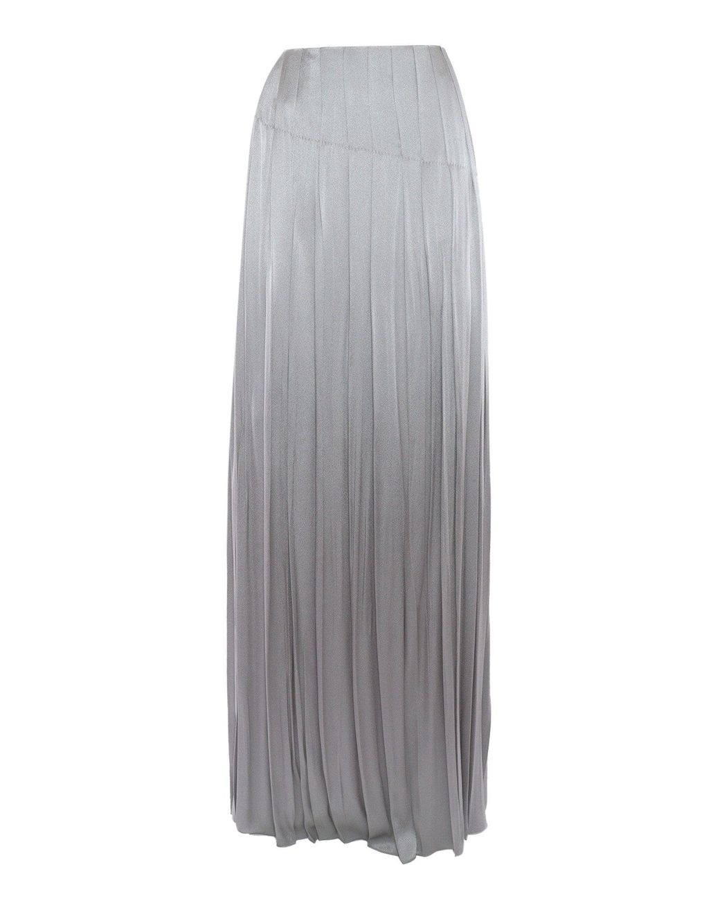 Alberta Ferretti Gray Skirt