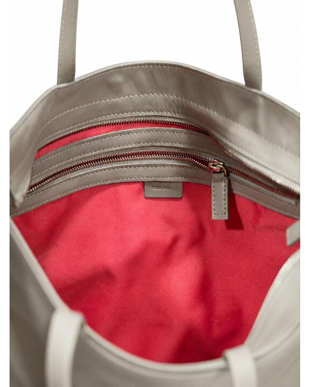 LA ROSE Gray Tote Bag Grigio