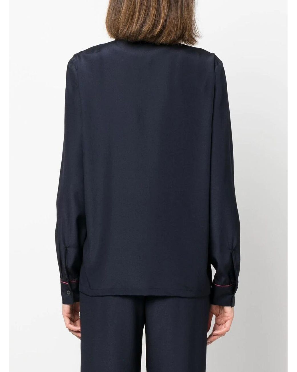 P.A.R.O.S.H. Button-Up Blouse in het Blue