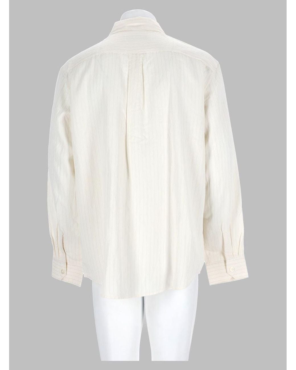 Our Legacy White Ceremony Viscose Stripe Shirt for men