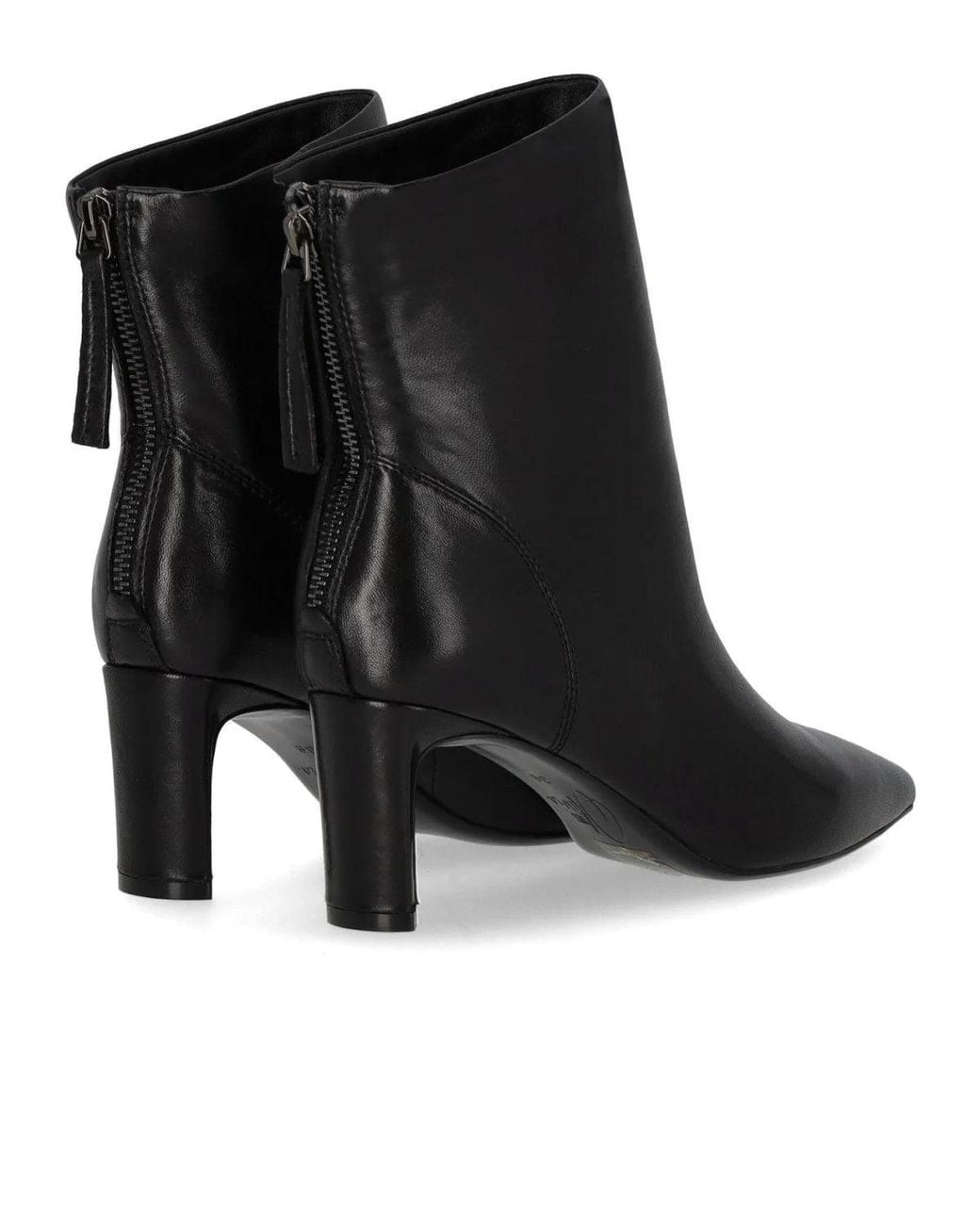 MISS OLIVIA Black Gaia Heeled Ankle Boot