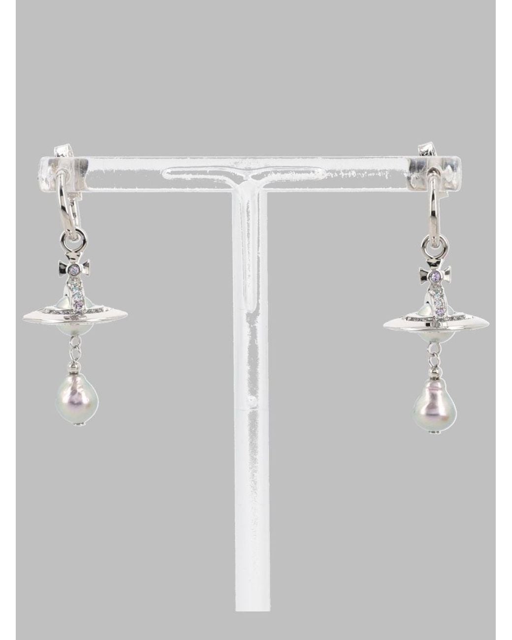 Vivienne Westwood White Mini Earrings