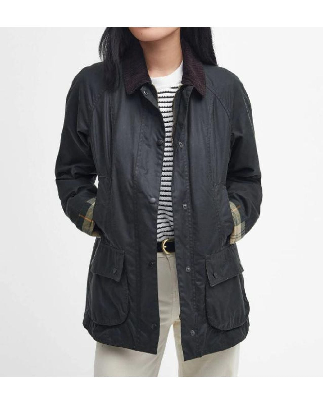 Barbour Black Beadnell Wax Jacket
