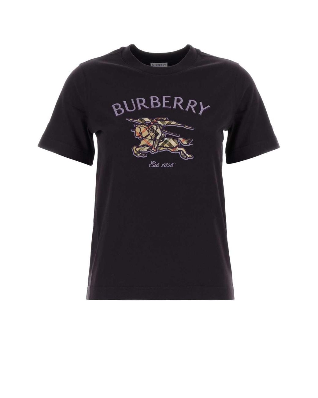 Burberry Black Cotton T-Shirt