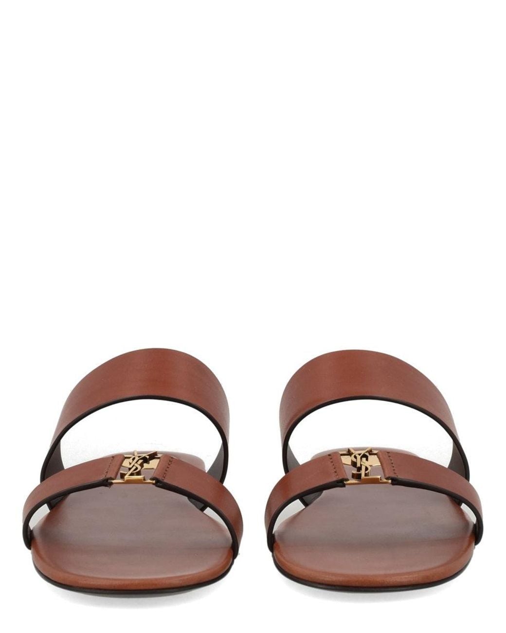 Saint Laurent Brown Sandalo "Babylone"