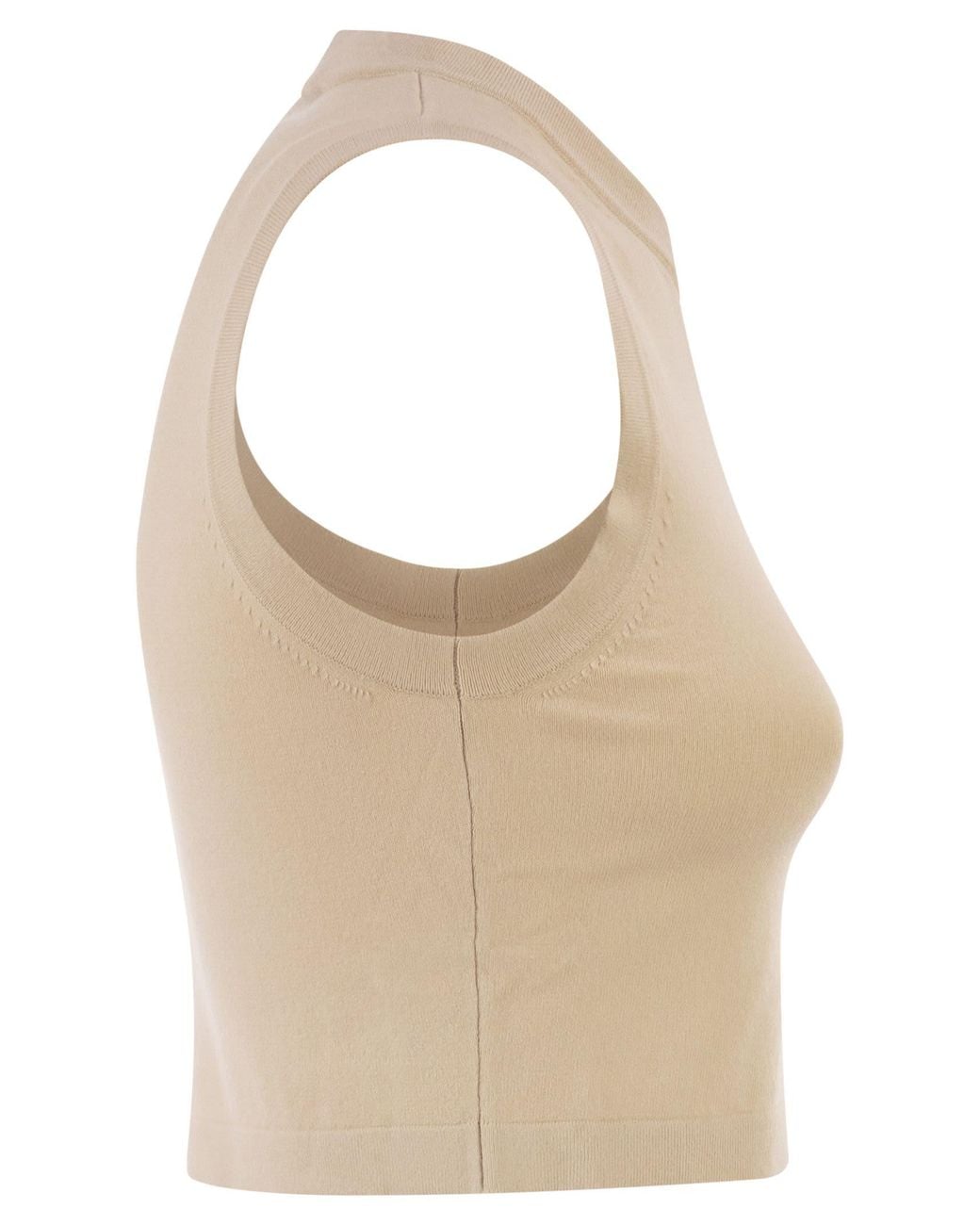 Weekend by Maxmara Natural Weekend Maxmara Wkibombo – Sleeveless Viscose Knit Top