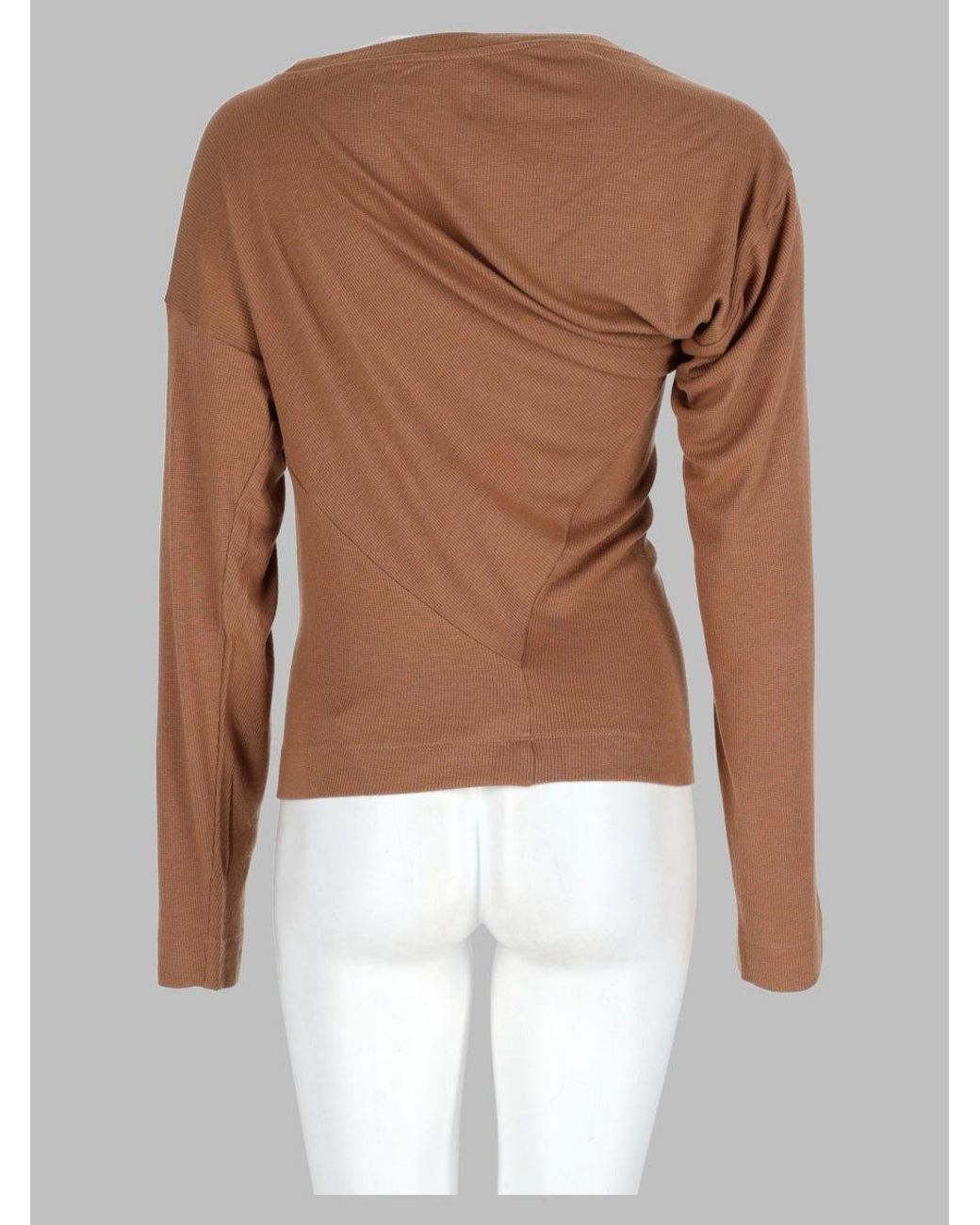 Vivienne Westwood Brown Top "Hebo" A Maniche Lunghe