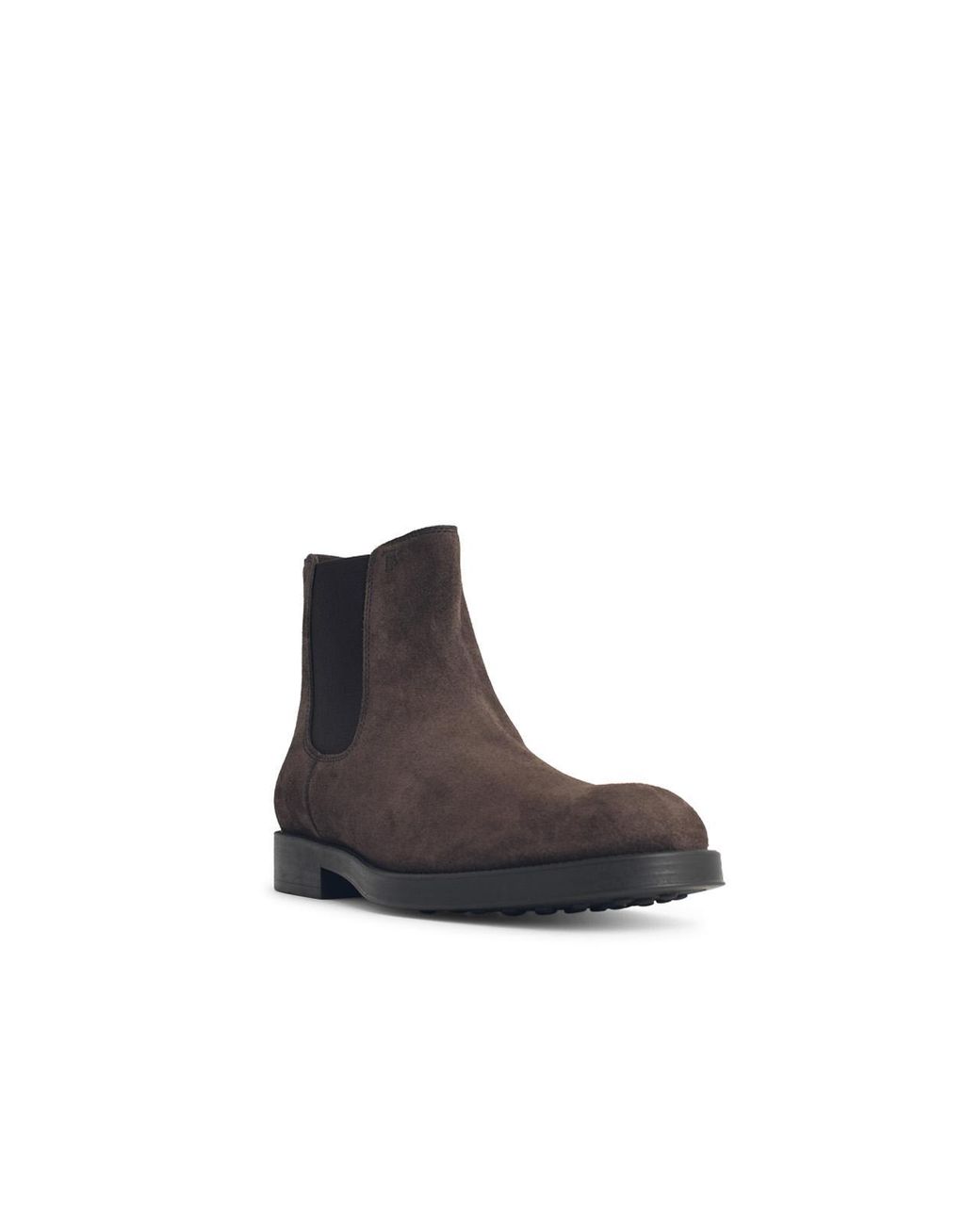 Tod's White 'Chelsea' Suede Leather Ankle Boots for men