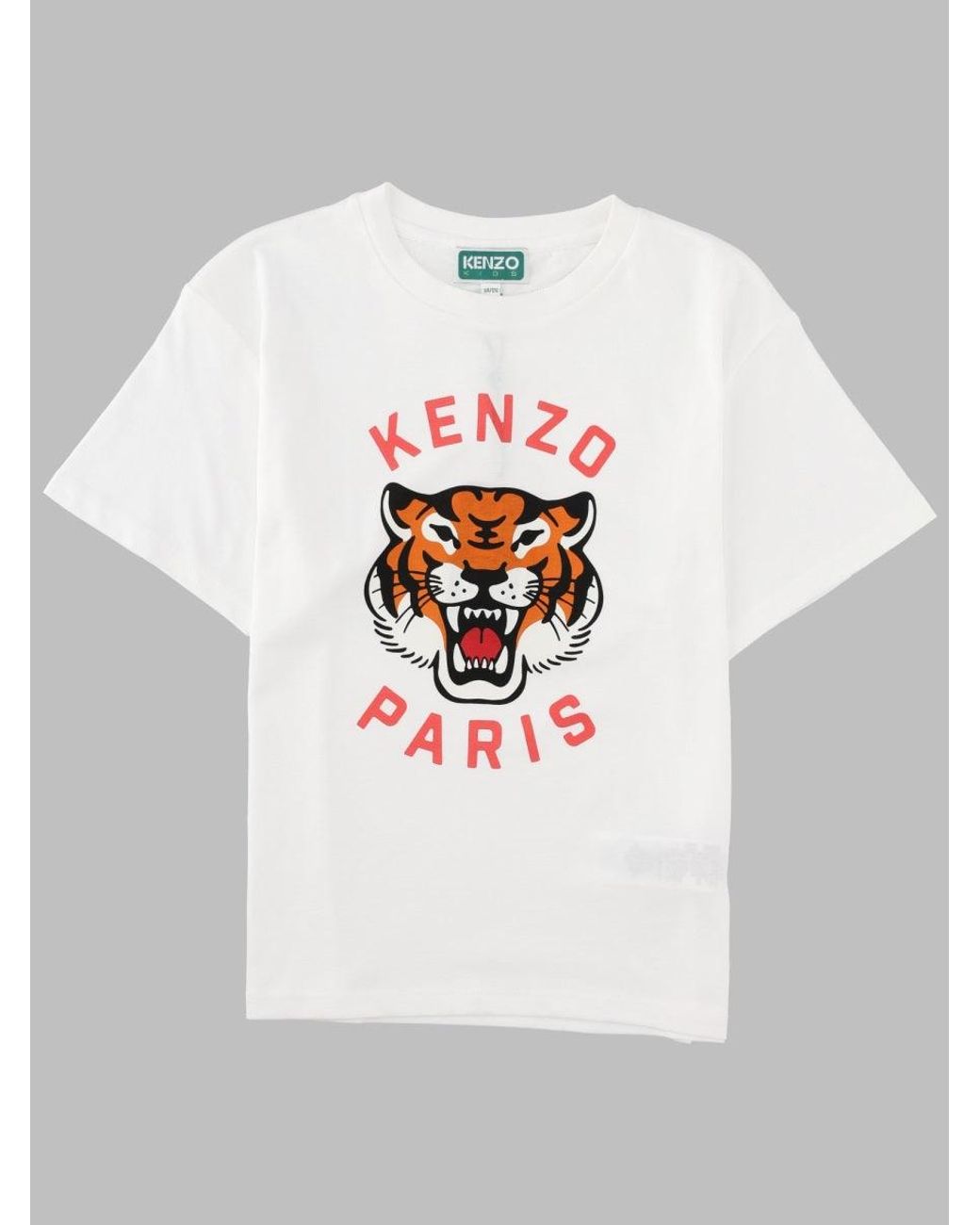 KENZO White T-Shirt "Tiger"
