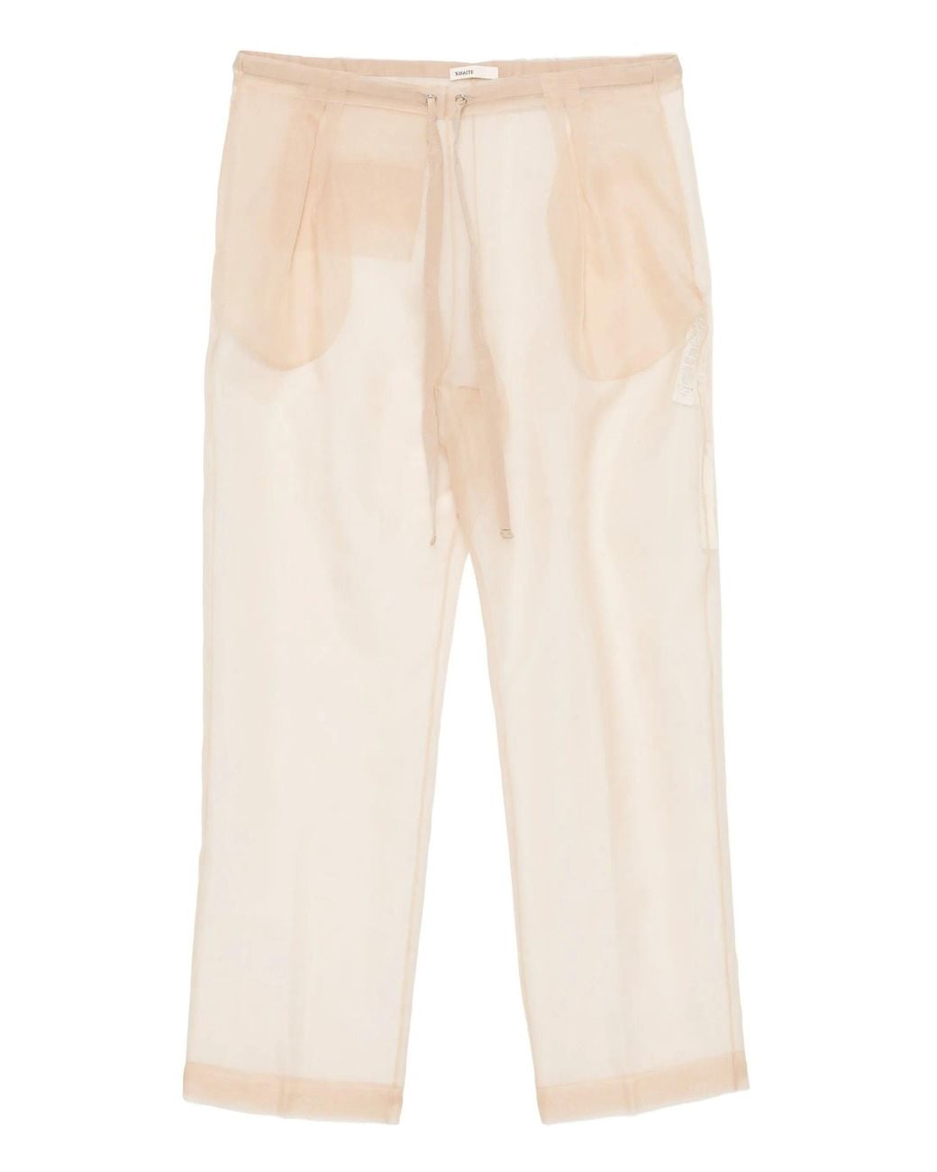 Khaite White Trenton Pants