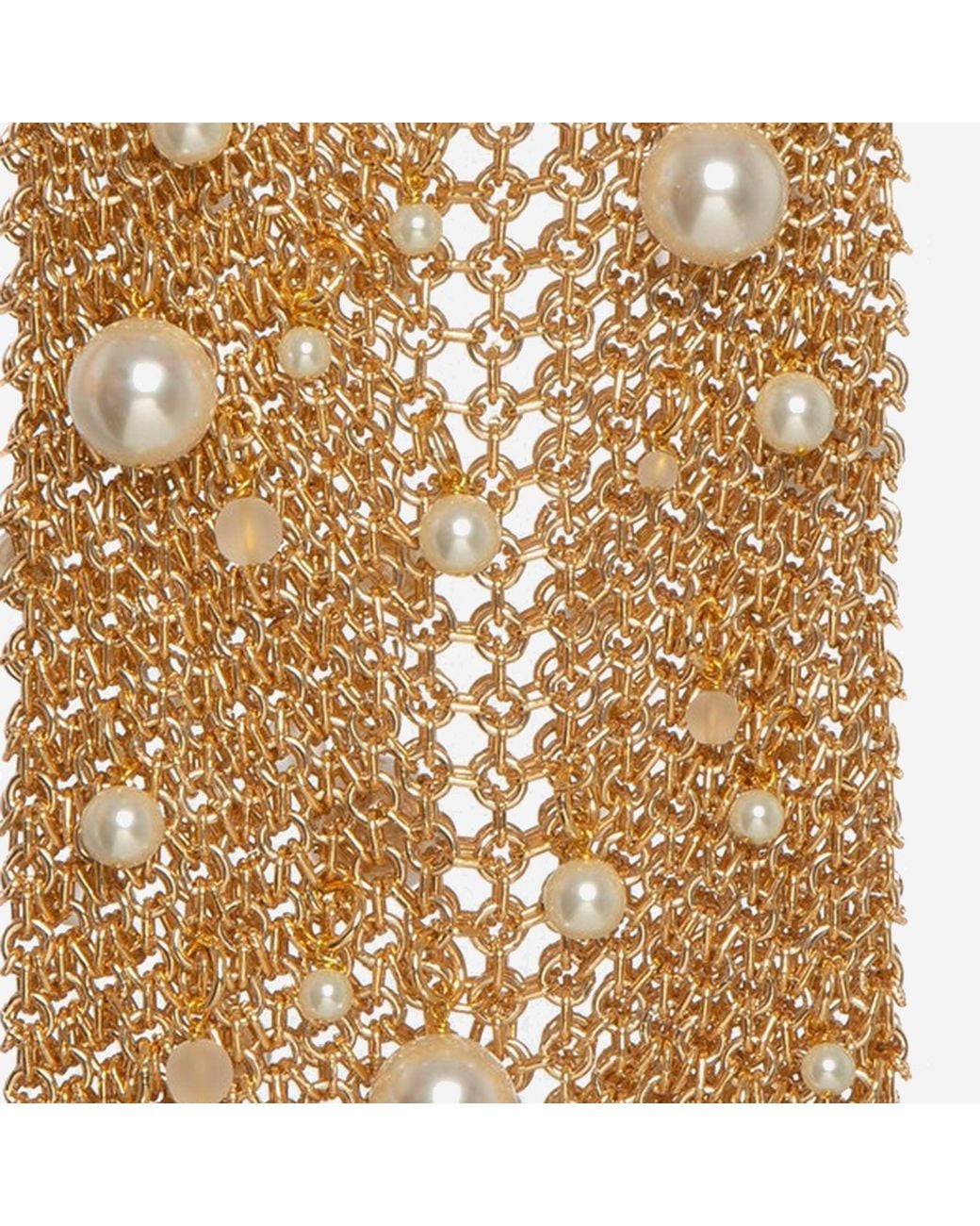 Silvia Gnecchi Metallic Pearl Bag
