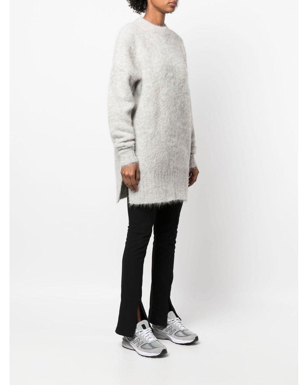Rodebjer White Pullover Mit Rundem Ausschnitt