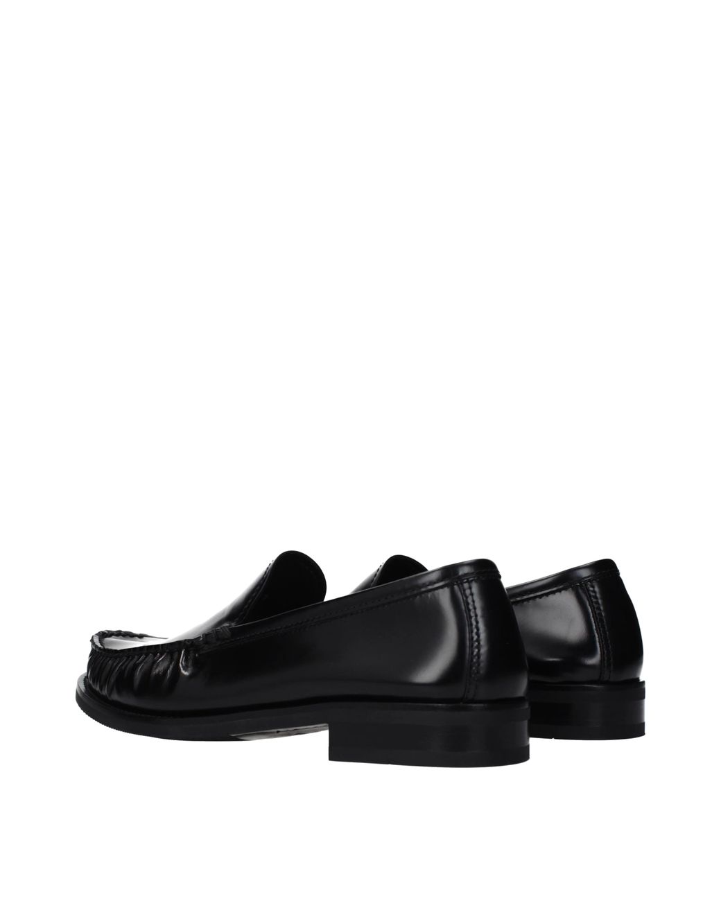 Prada Black Leather Loafers