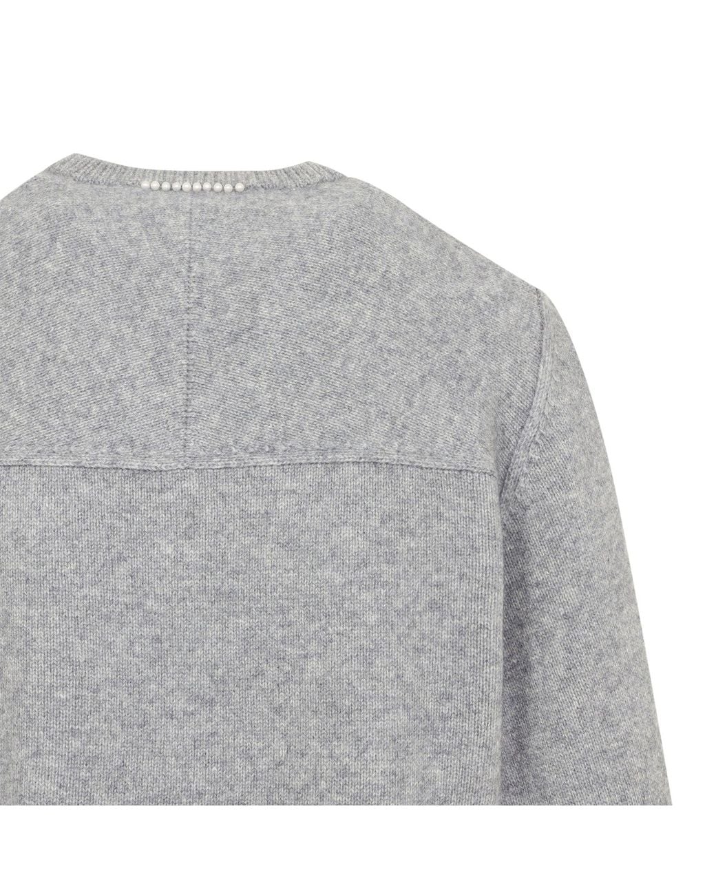Carven V Neck Jumper in het Gray