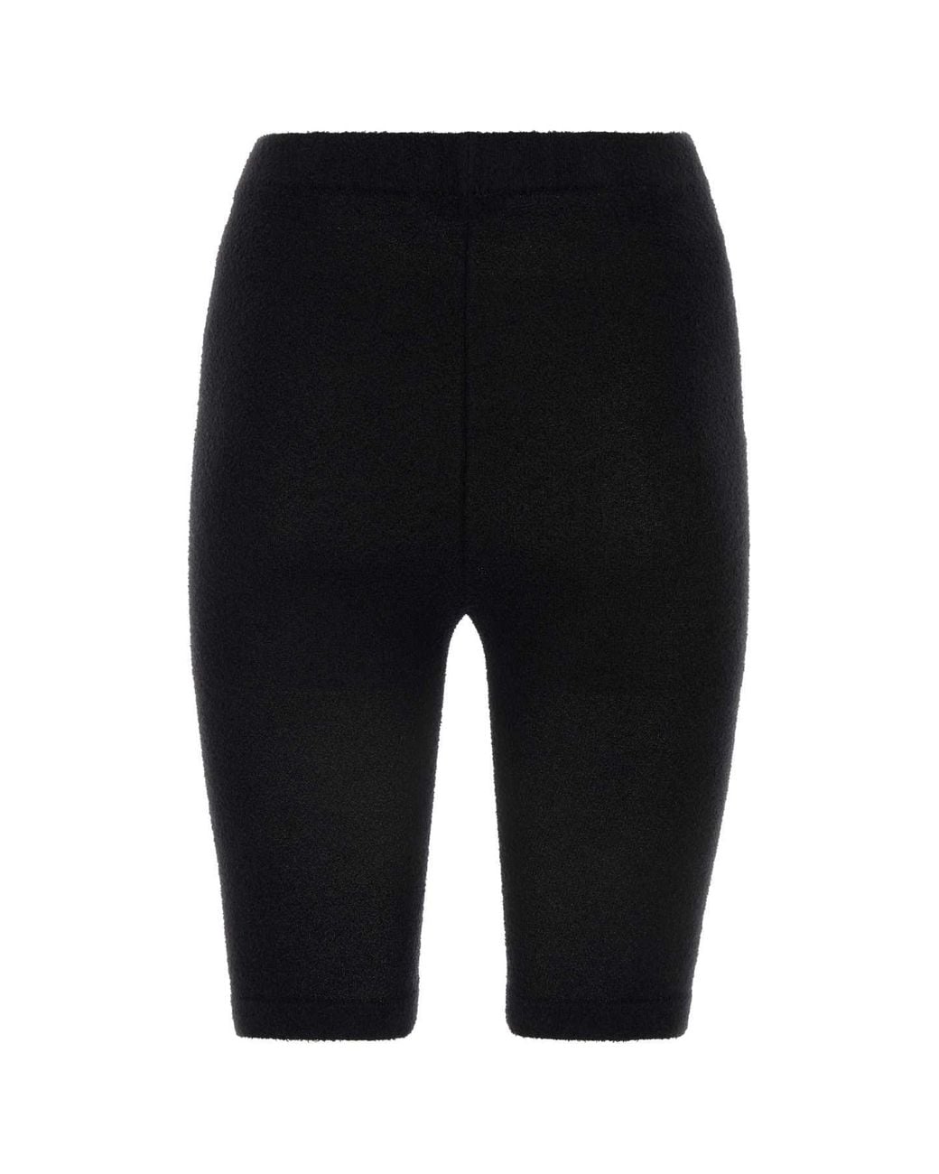 Balenciaga Black Stretch Terry Fabric Leggings