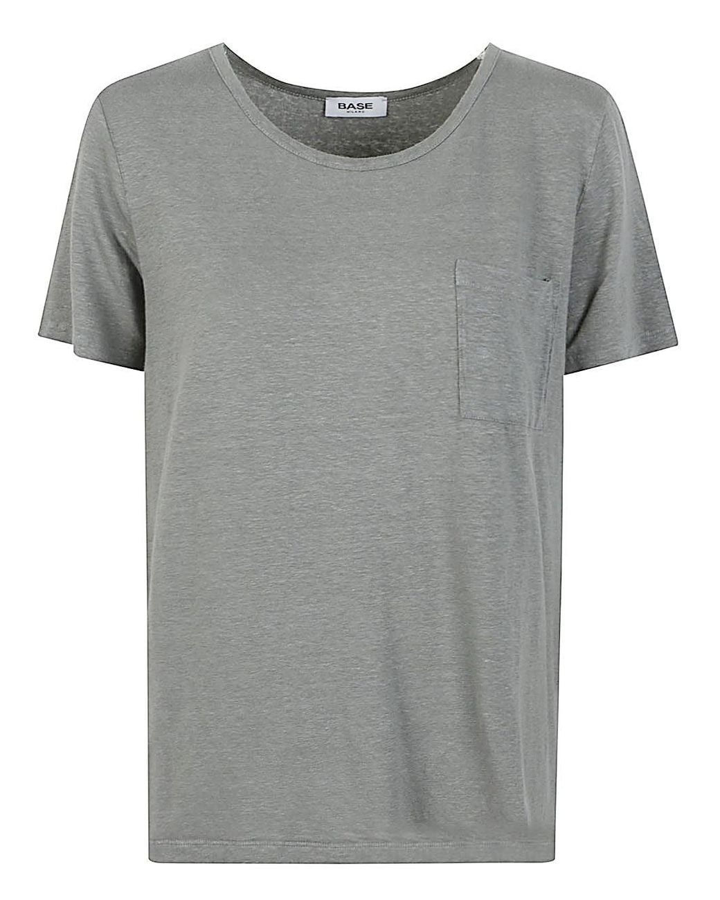 Base London Gray T-Shirts And Polos