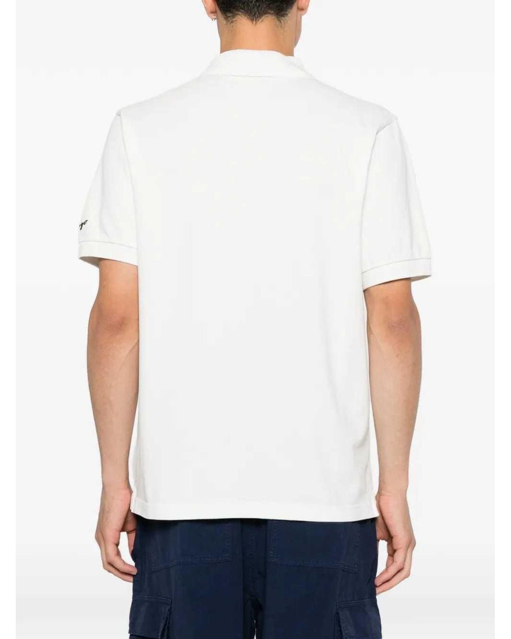KENZO White Tiger Patch Polo Shirt