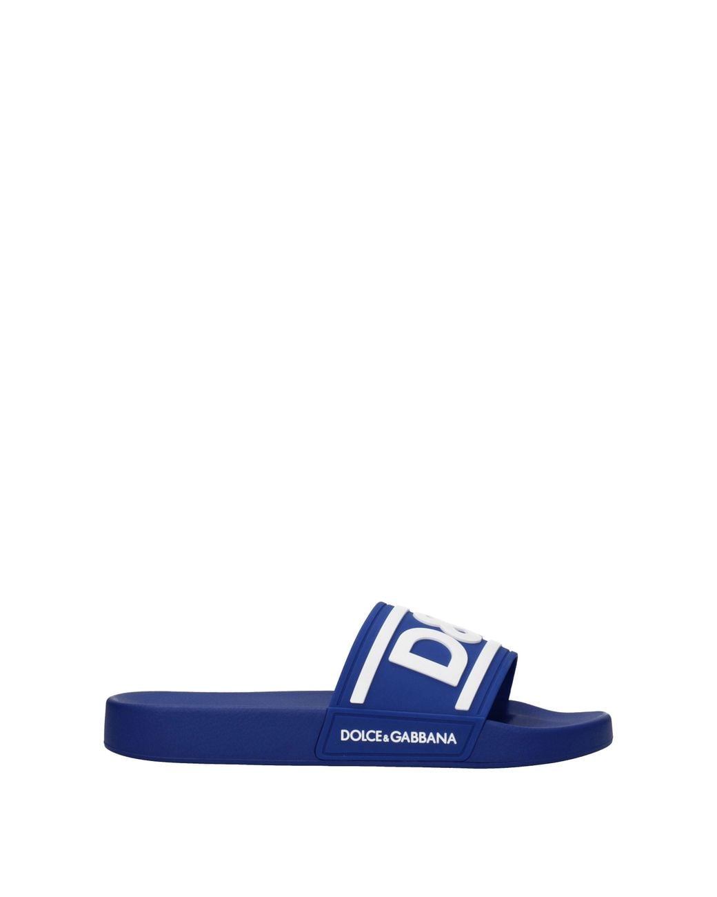 Dolce & Gabbana Blue Dolce&Gabbana Slippers And Clogs/ Rubber