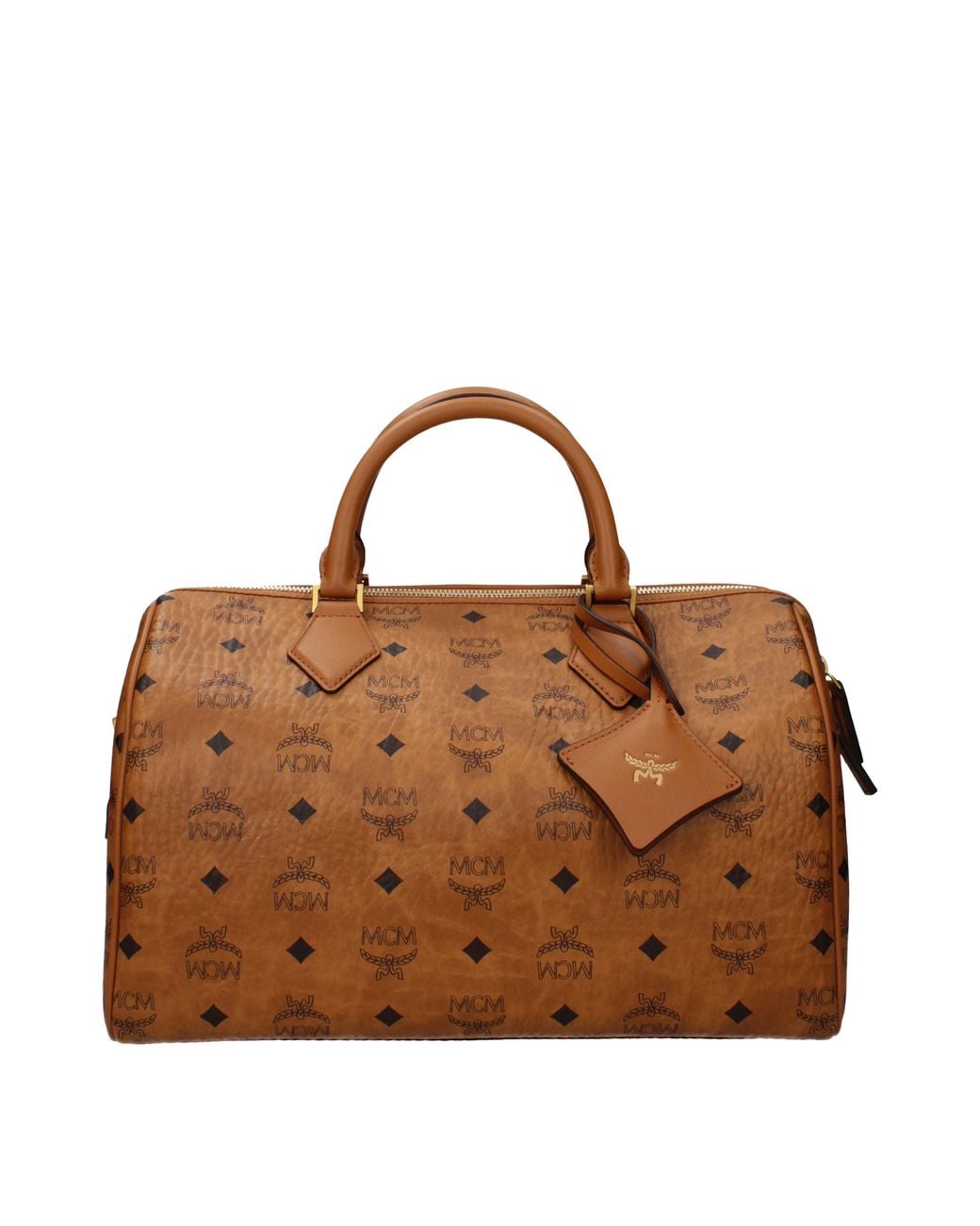MCM Brown Handbags For /Cognac Fabric
