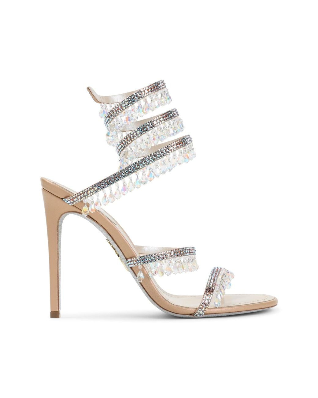 Rene Caovilla White René Caovilla Chandelier High-Heel Sandal