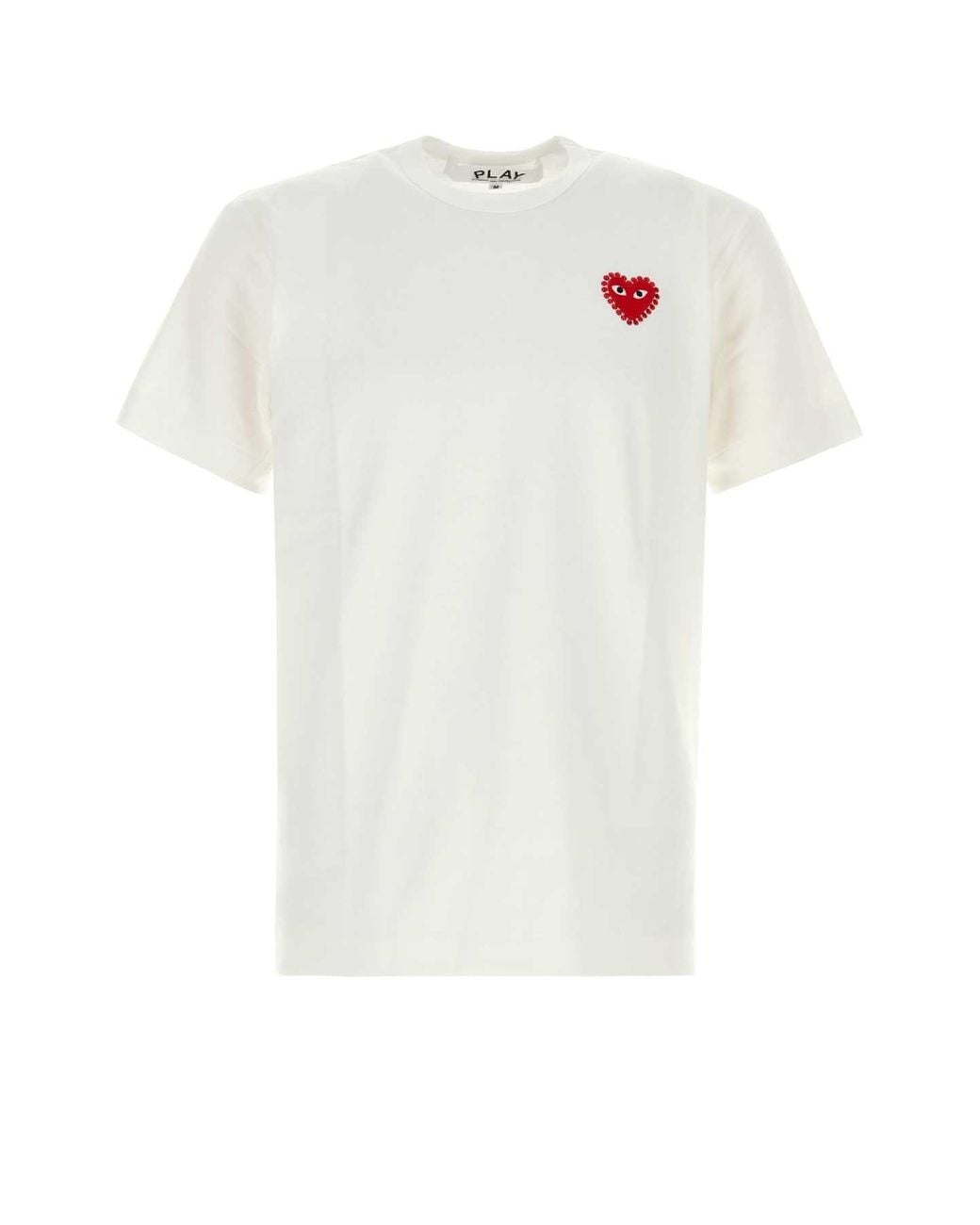 COMME DES GARÇONS PLAY White Cotton T Shirt