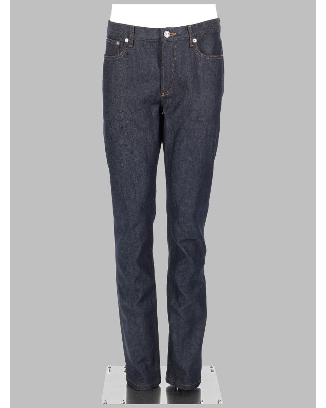 A.P.C. Blue Jeans Petit New Standard Cotton Polyurethane for men