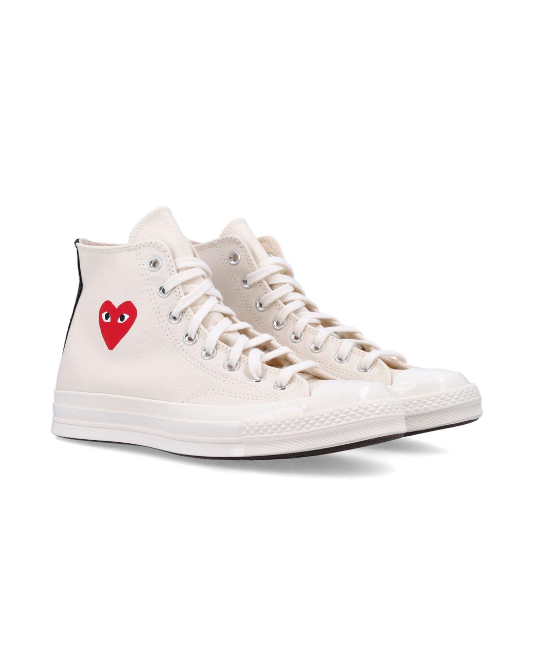 Comme des Garçons Pink Small Heart Hi Top