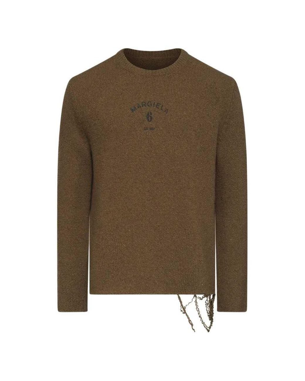 MM6 by Maison Margiela Green Wool Blend Sweater