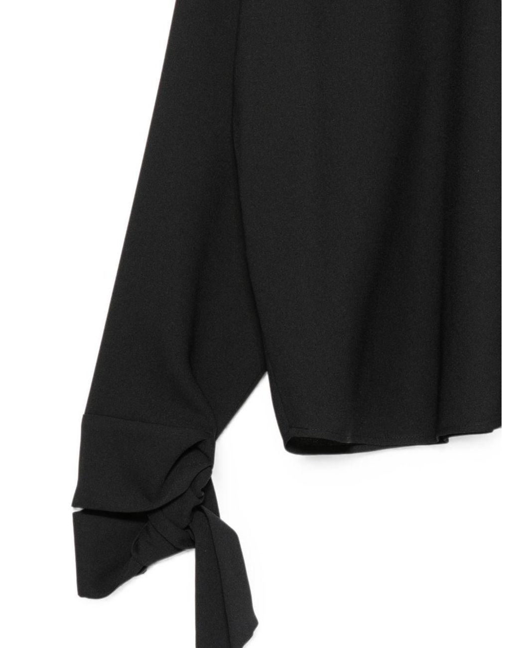 Emporio Armani Black Crepe Blouse