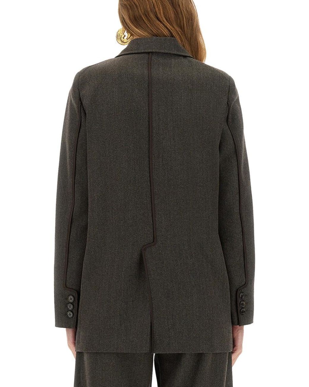 Moschino Gray Wool Blend Jacket