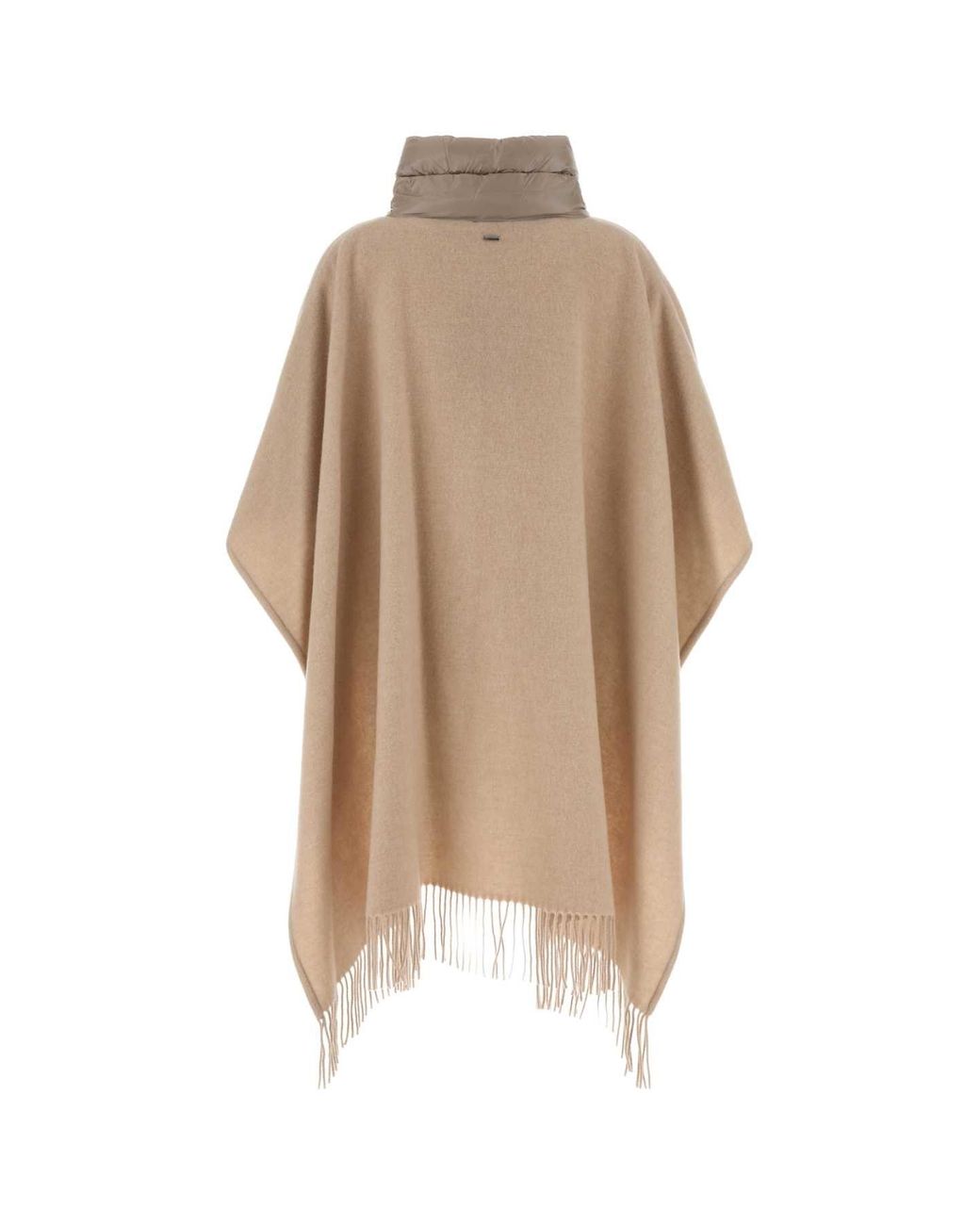 Herno Natural Pink Wool Blend Cape