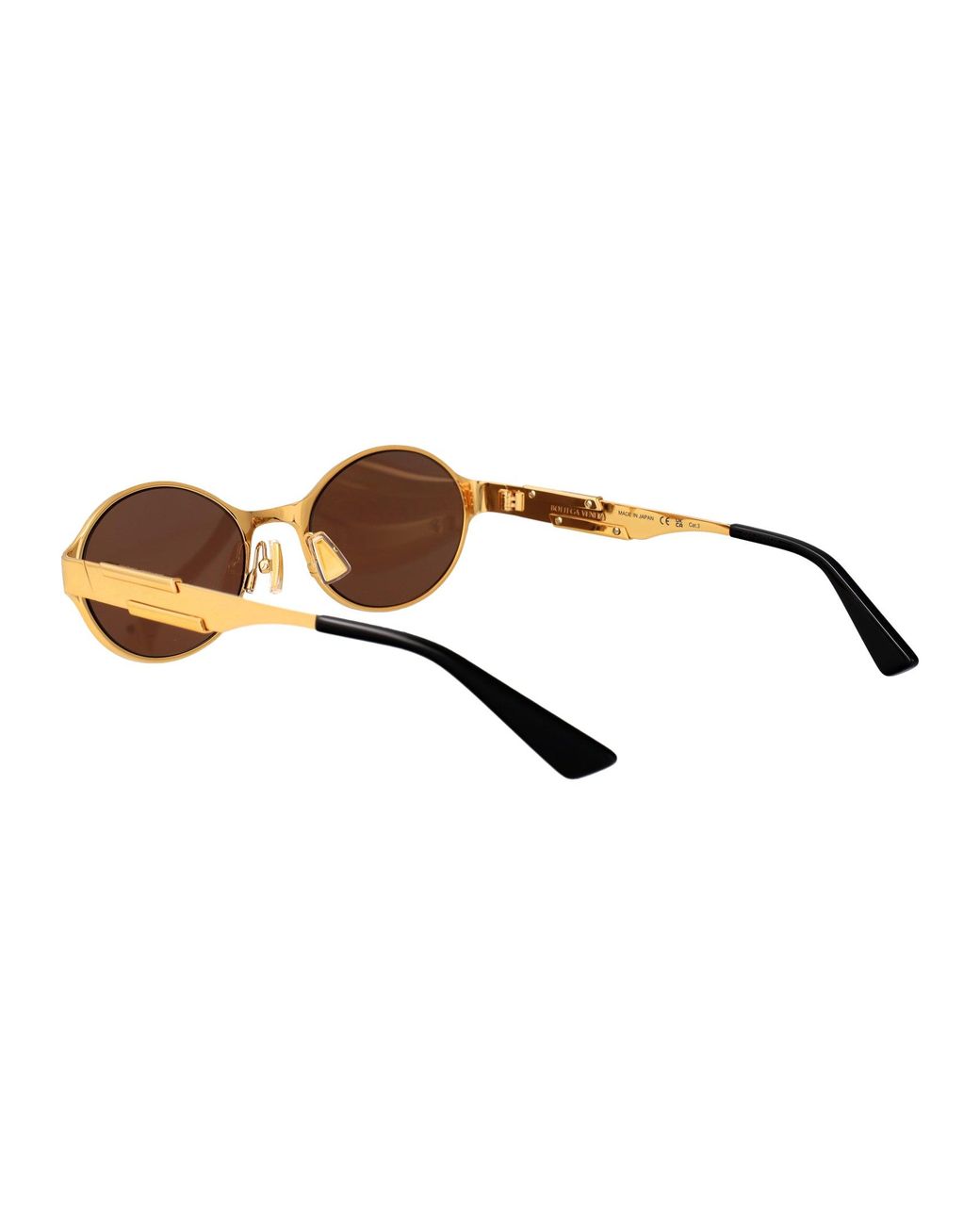 Bottega Veneta Brown Metal Sunglasses