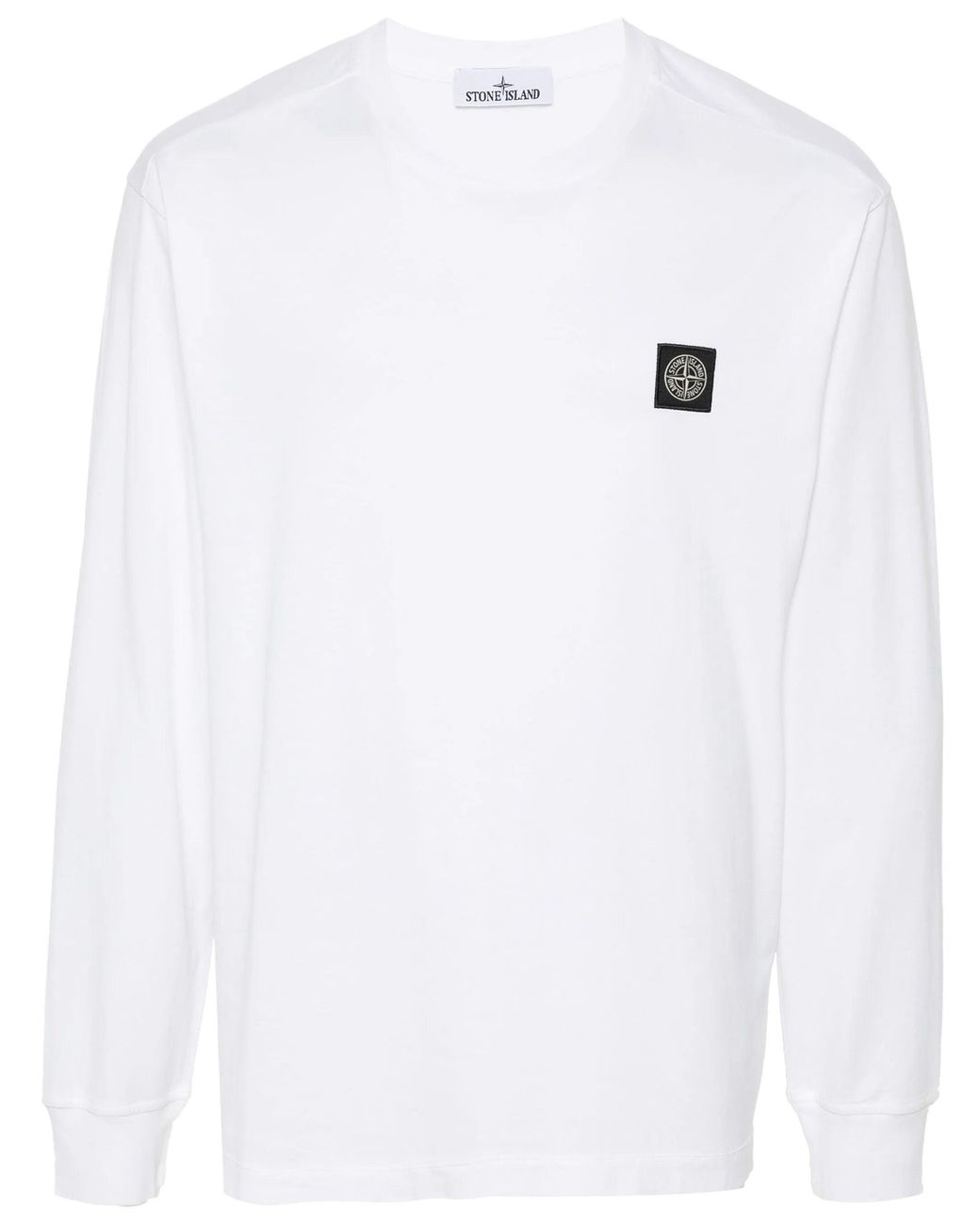 Stone Island White T Shirt M/Lunga