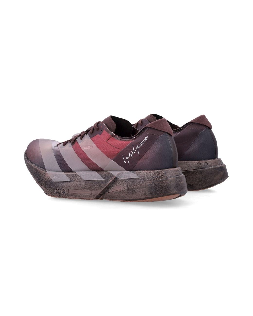 Y-3 Purple Color Block Sneakers