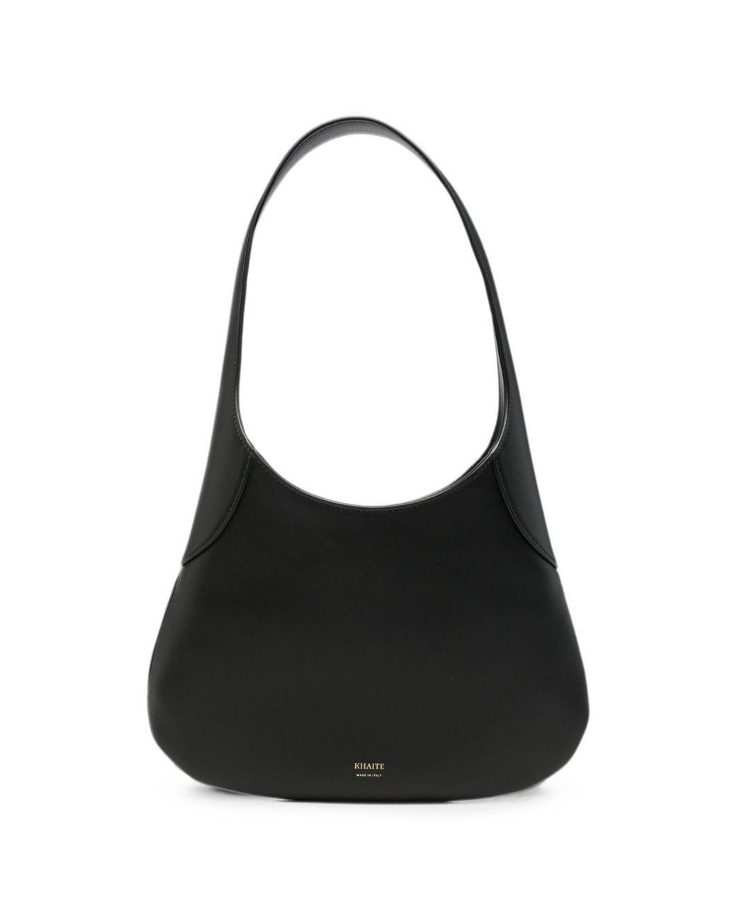 Khaite Black Joan Small Leather Hobo Bag