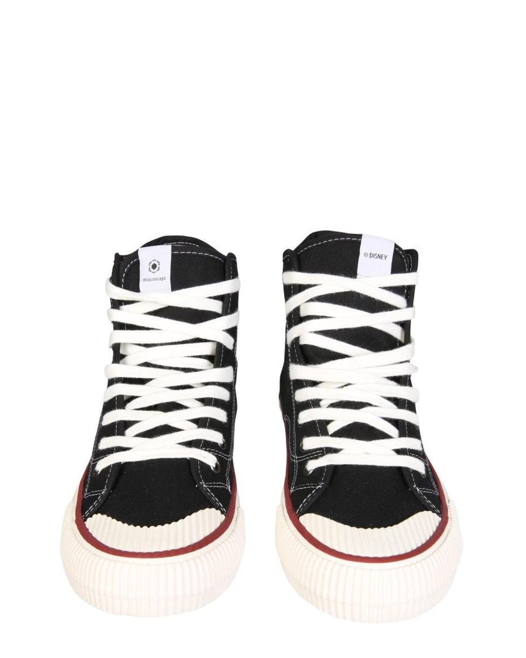 Moaconcept White High Top "Master Collector" Sneakers