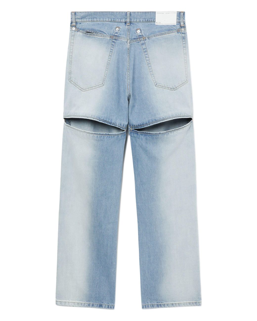 Random Identities Blue Back Slash Jeans Ran03P001 for men
