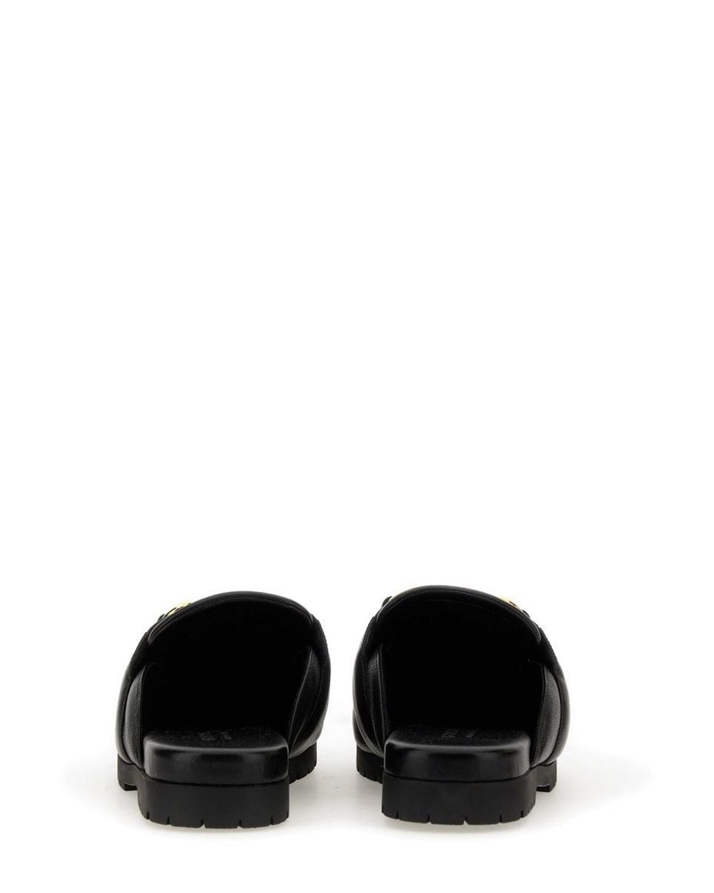 Gucci Black Sabot With Clamp