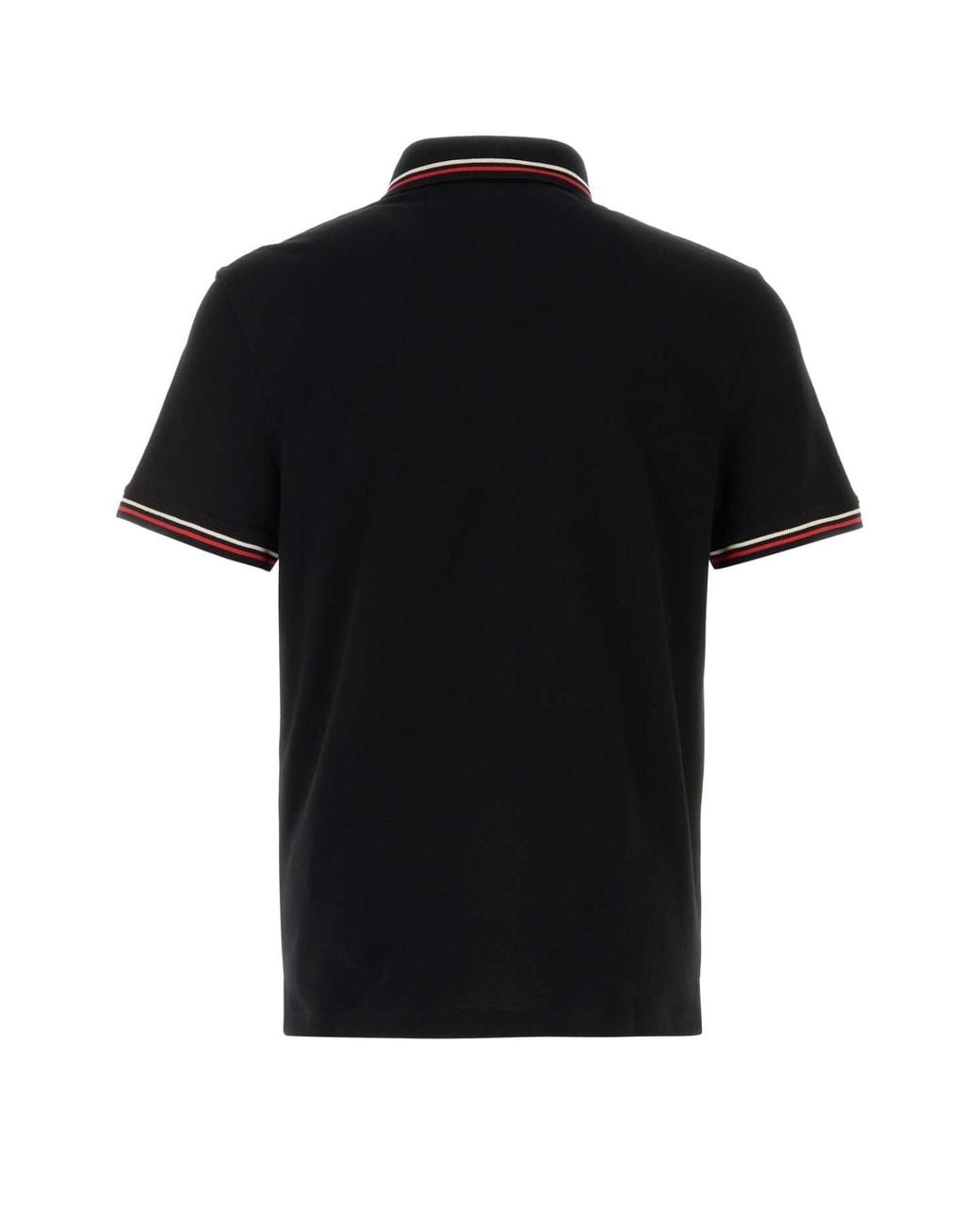Valentino Garavani Black Cotton Polo Shirt
