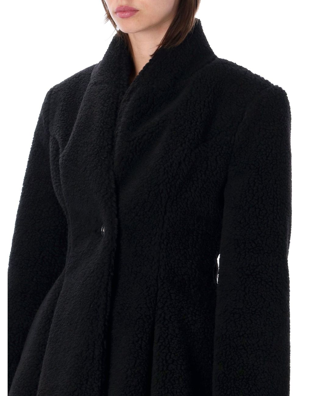 Stella McCartney Blue Waisted Plush Coat