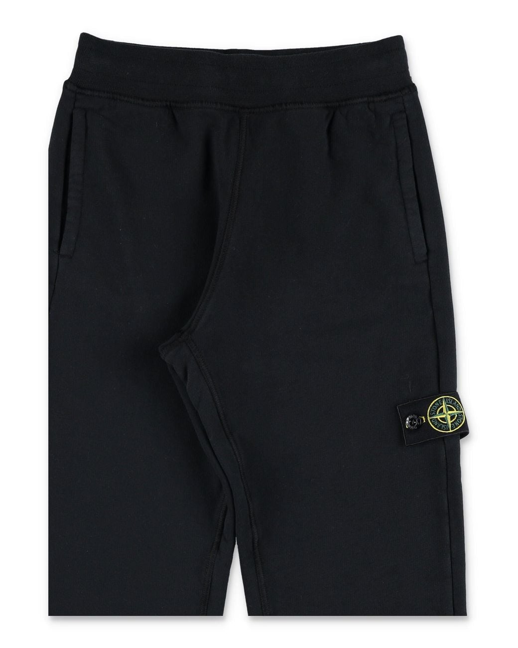 Stone Island Blue Boys' Cotton Fleece Jogger Pants