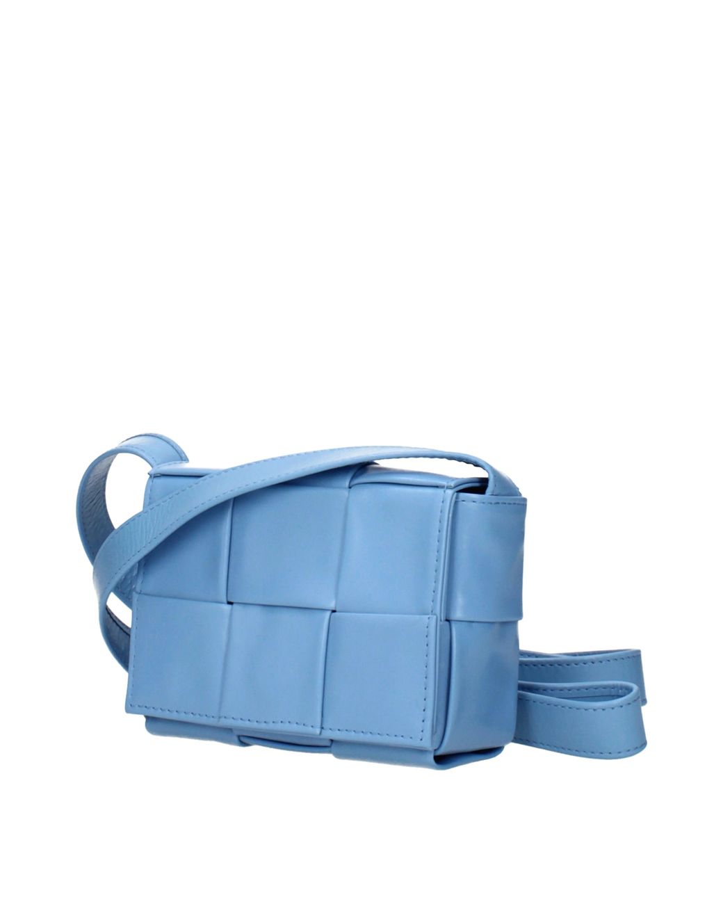 Bottega Veneta Blue Cassette Crossbody Bags For