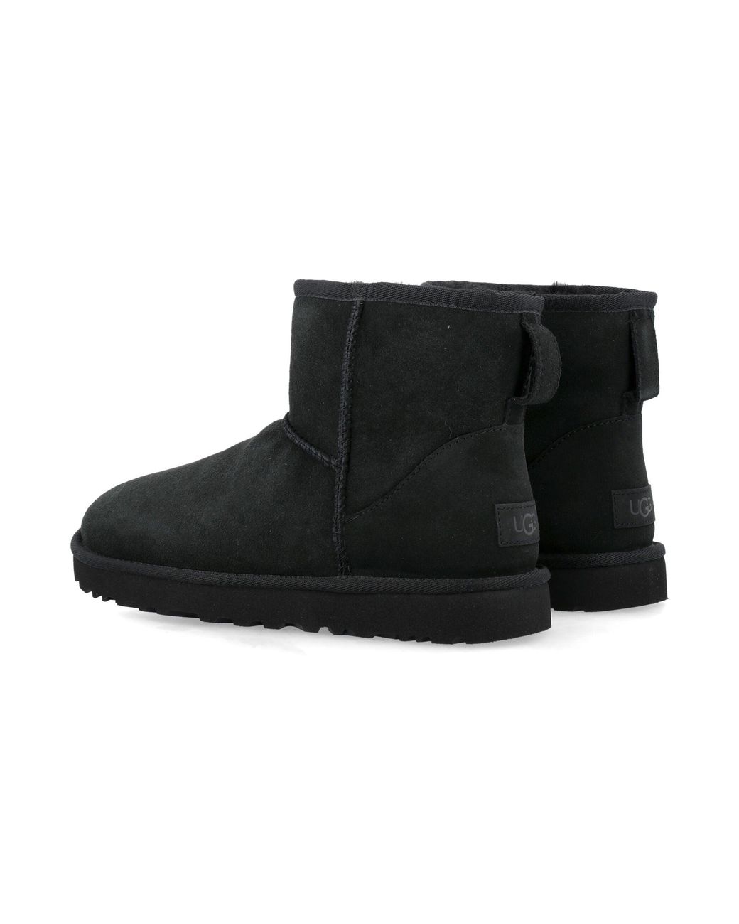 Ugg Black Flache Schuhe Schwarz