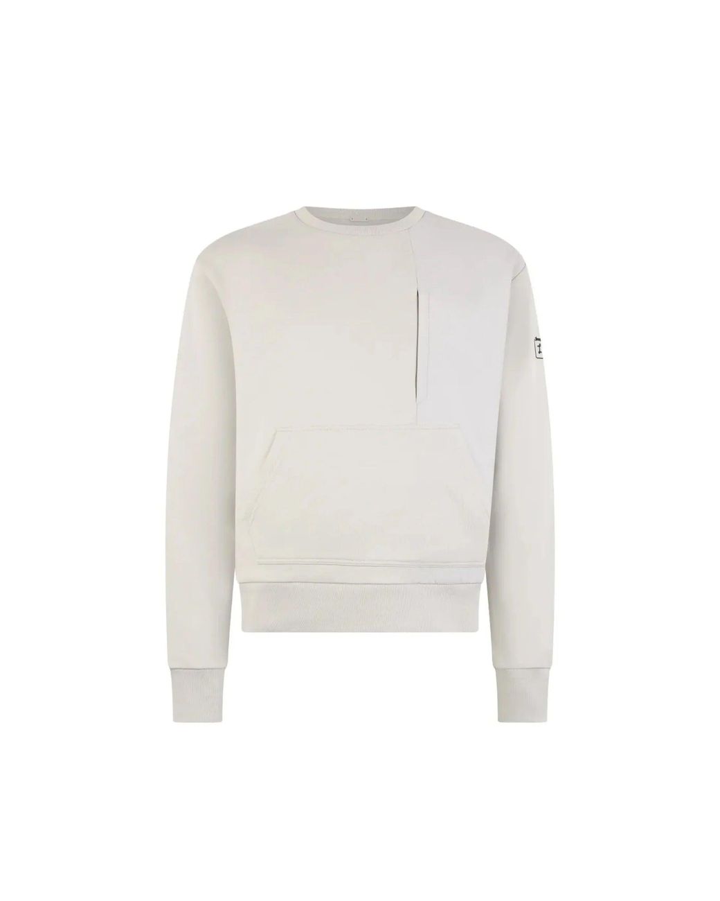 Herno White Panelled Design Sweatshirt