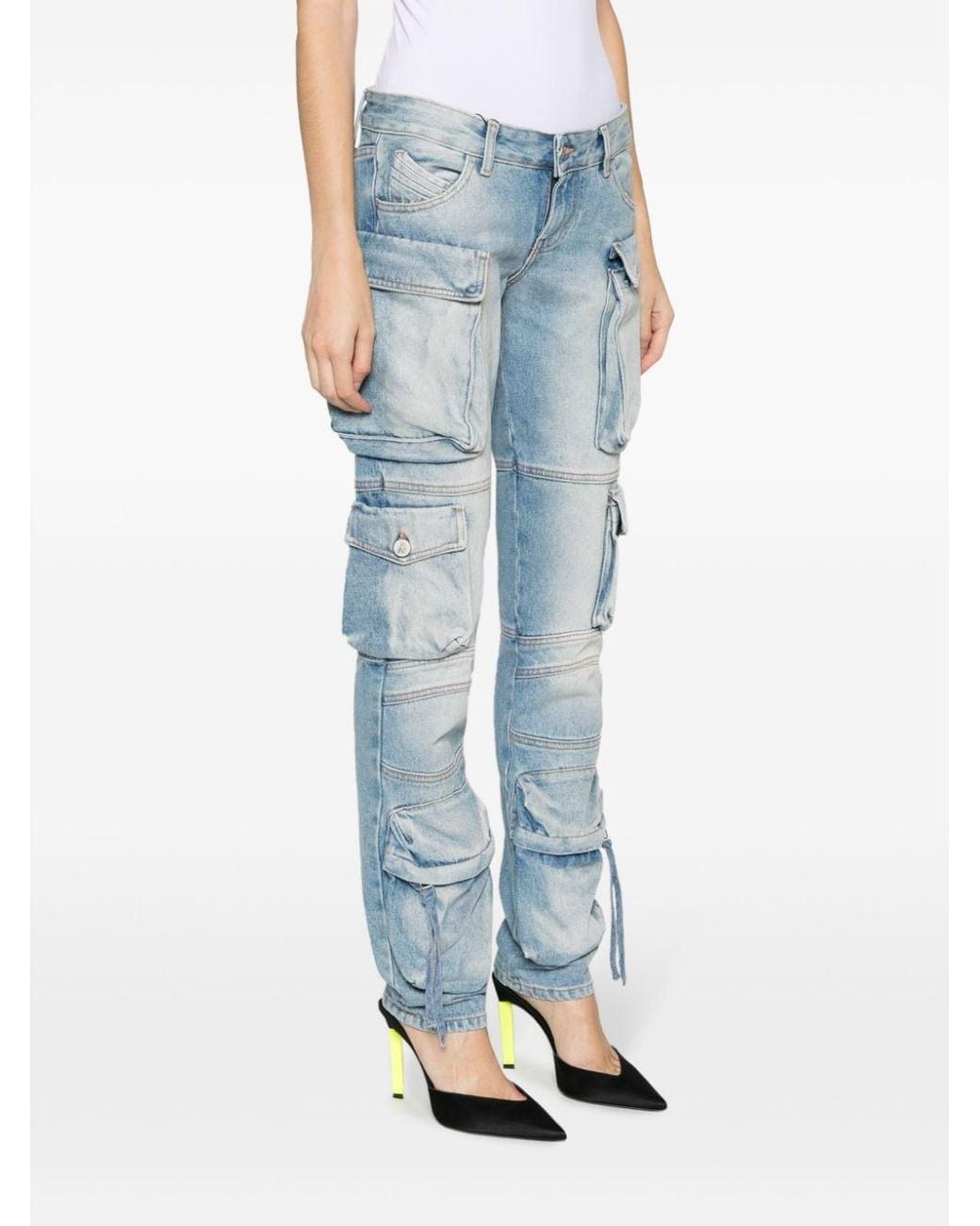 The Attico Blue Essie Long Pants Denim