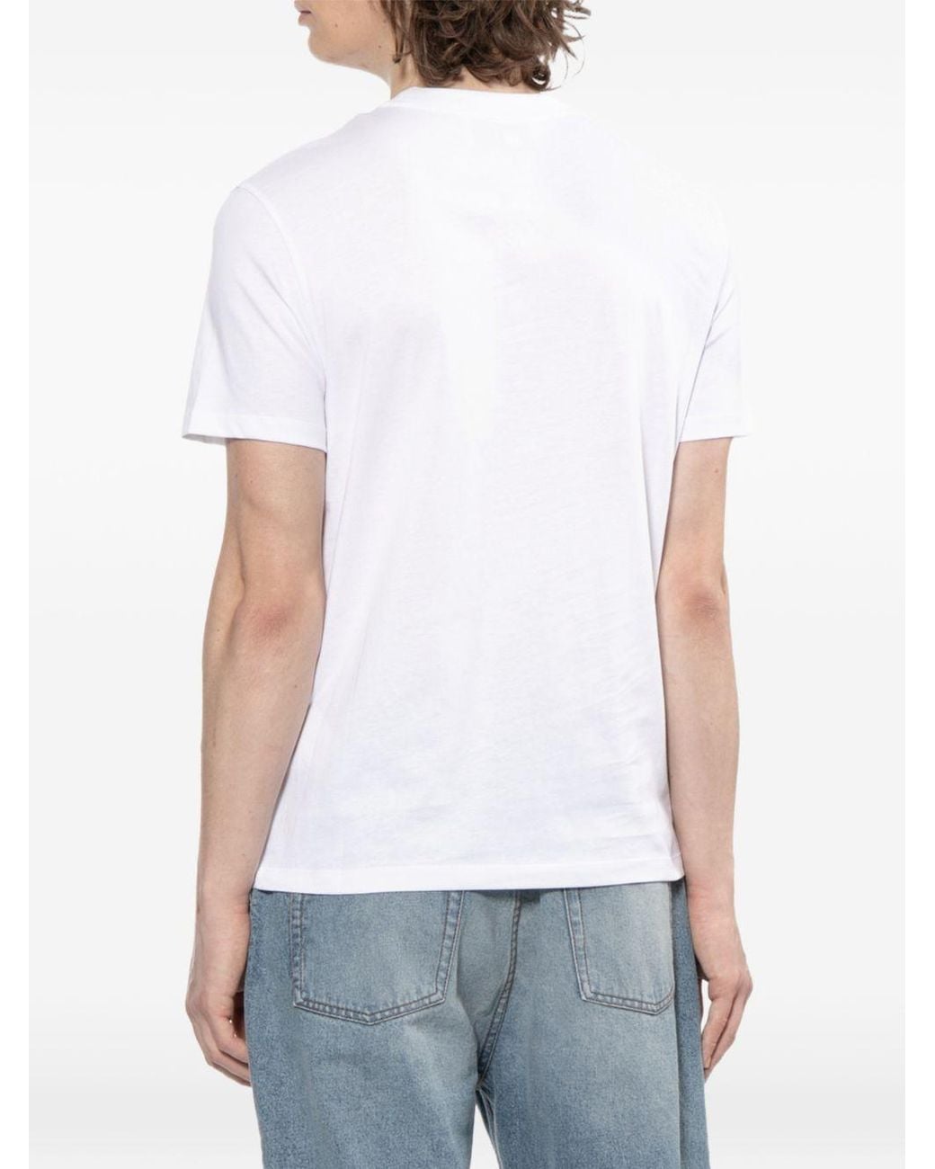 AMI White Ami De Coeur Cotton T Shirt