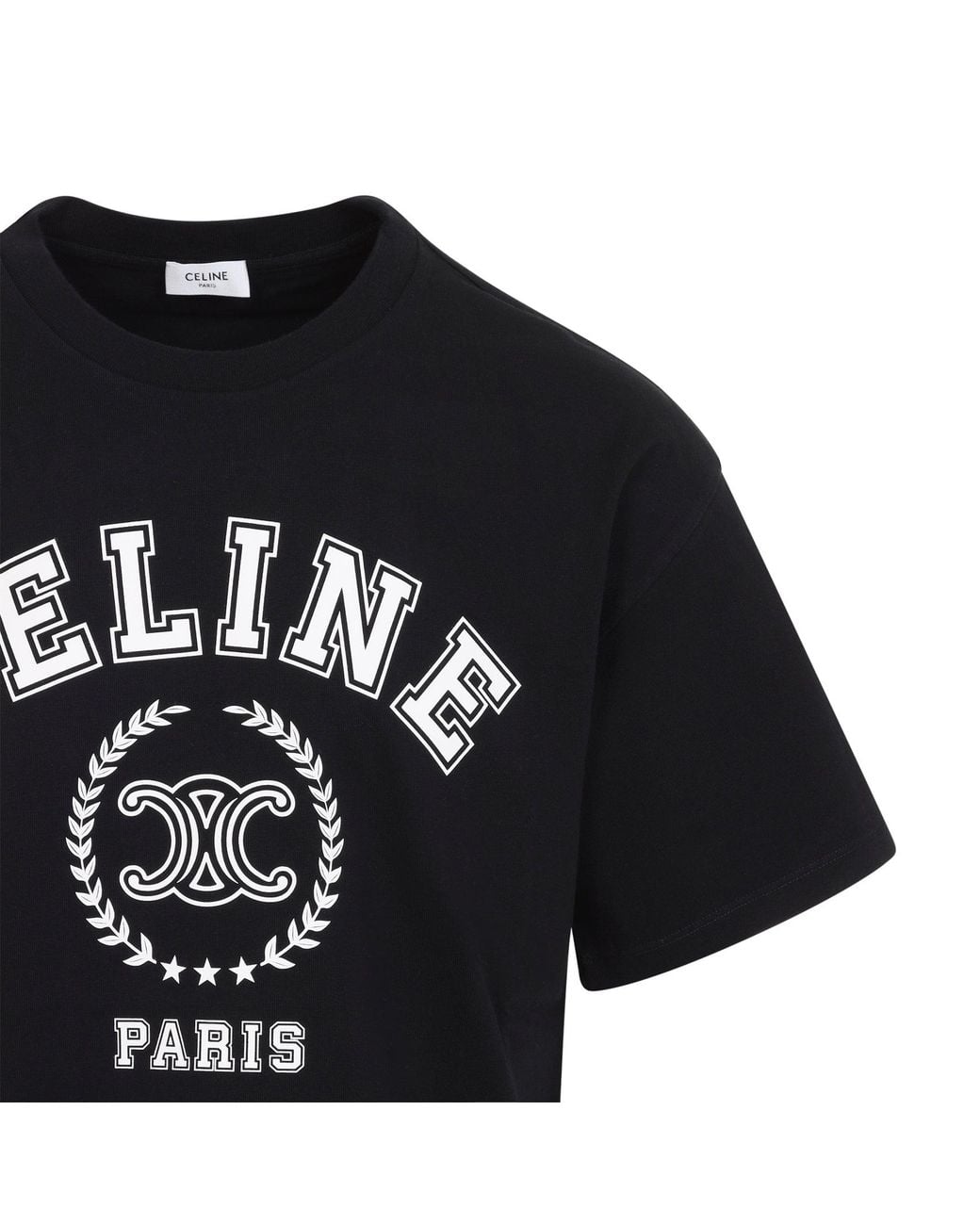 Céline Black Relaxed T-Shirt