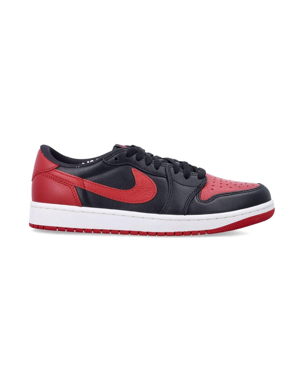Nike Red Air Jordan 1 Retro Low Og 'Banned' Sneakers